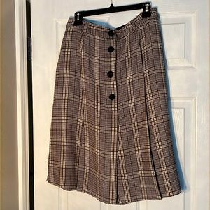Zara plaid skort